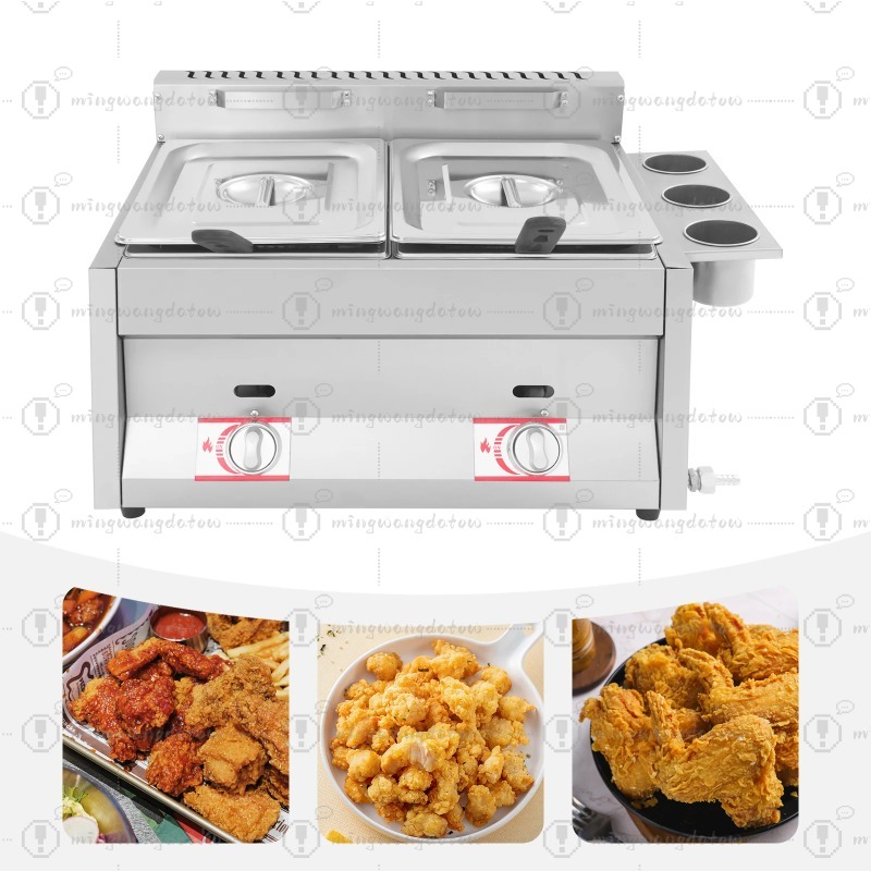 Deep Fryer Stainless - NEW Commercial Gas Deep Fryer 12L
