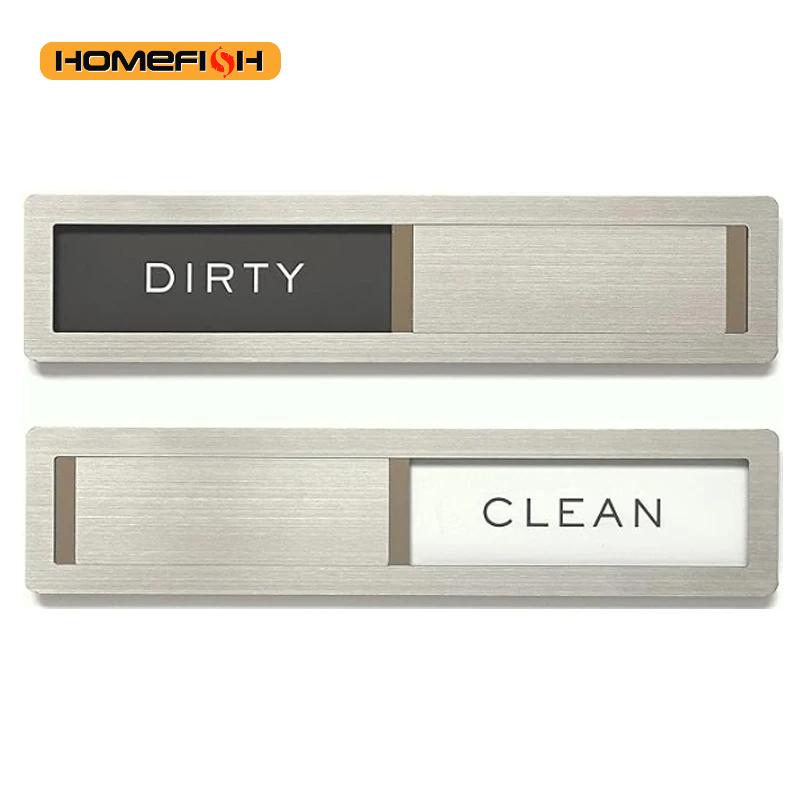 Kitchen Appliances White - Dishwasher Magnet Clean Dirty Sign, Premium