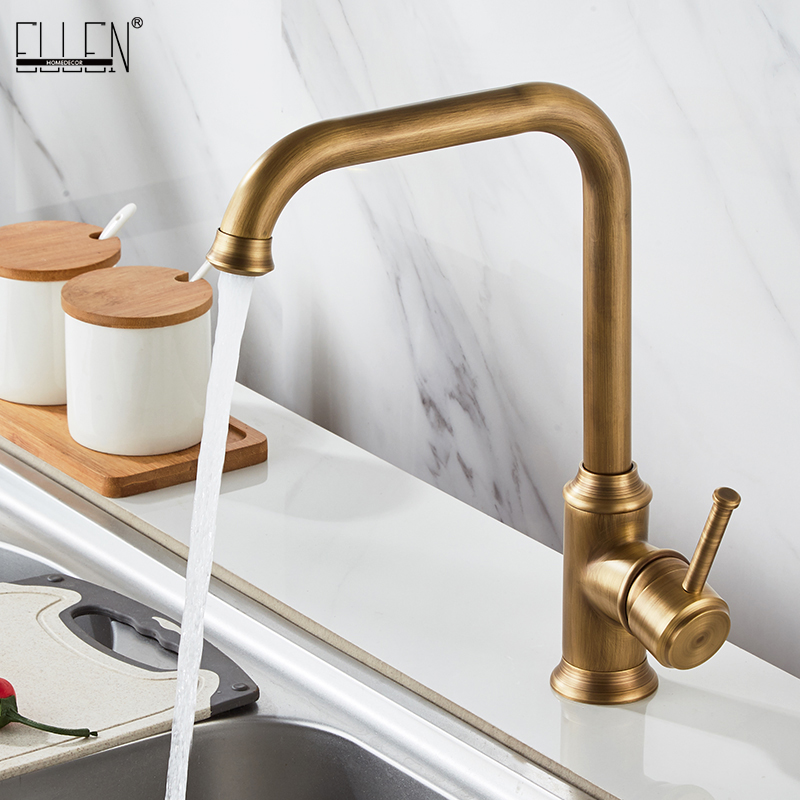 Kitchen Appliances White - ELLEN Antique Bronze Kitchen Faucet Hot