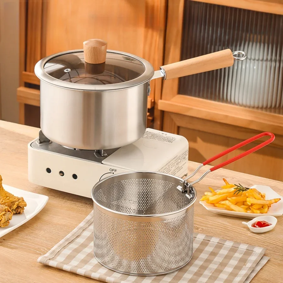 Deep Fryer Stainless - SUS304 stainless steel pasta pot, deep