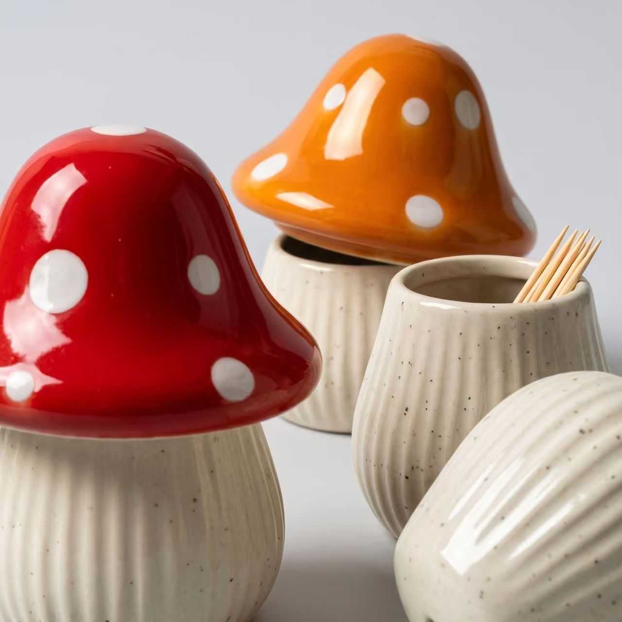 Cartoon Mushroom Ceramic Stora - огляд і ціна Kitchen Appliances Rack