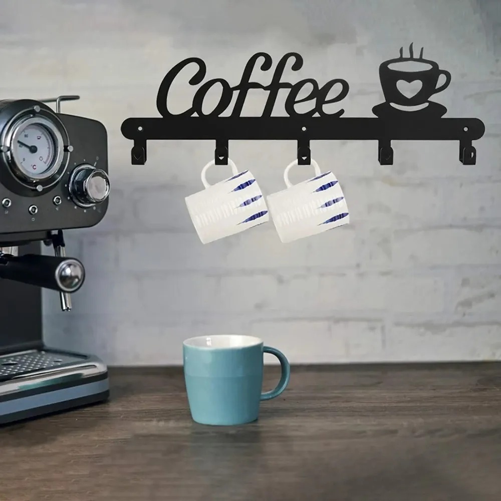 Metal Wall Mounted Coffee Mug  - огляд і ціна Kitchen Appliances Rack