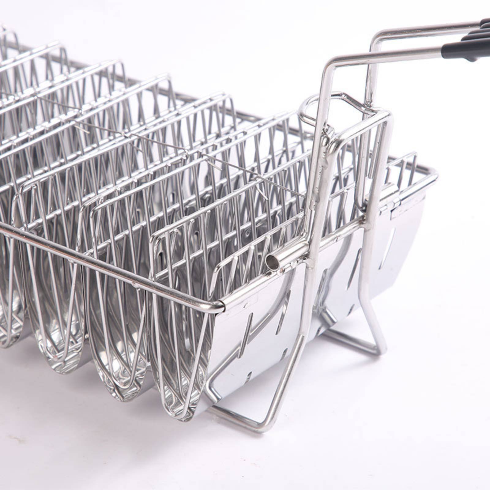 8 Slot Taco Rack Heat Resistan - огляд і ціна Deep Fryer Stainless