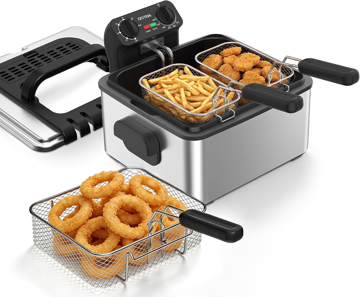 Electric Deep Fryer with 3 Bas - огляд і ціна Deep Fryer Stainless