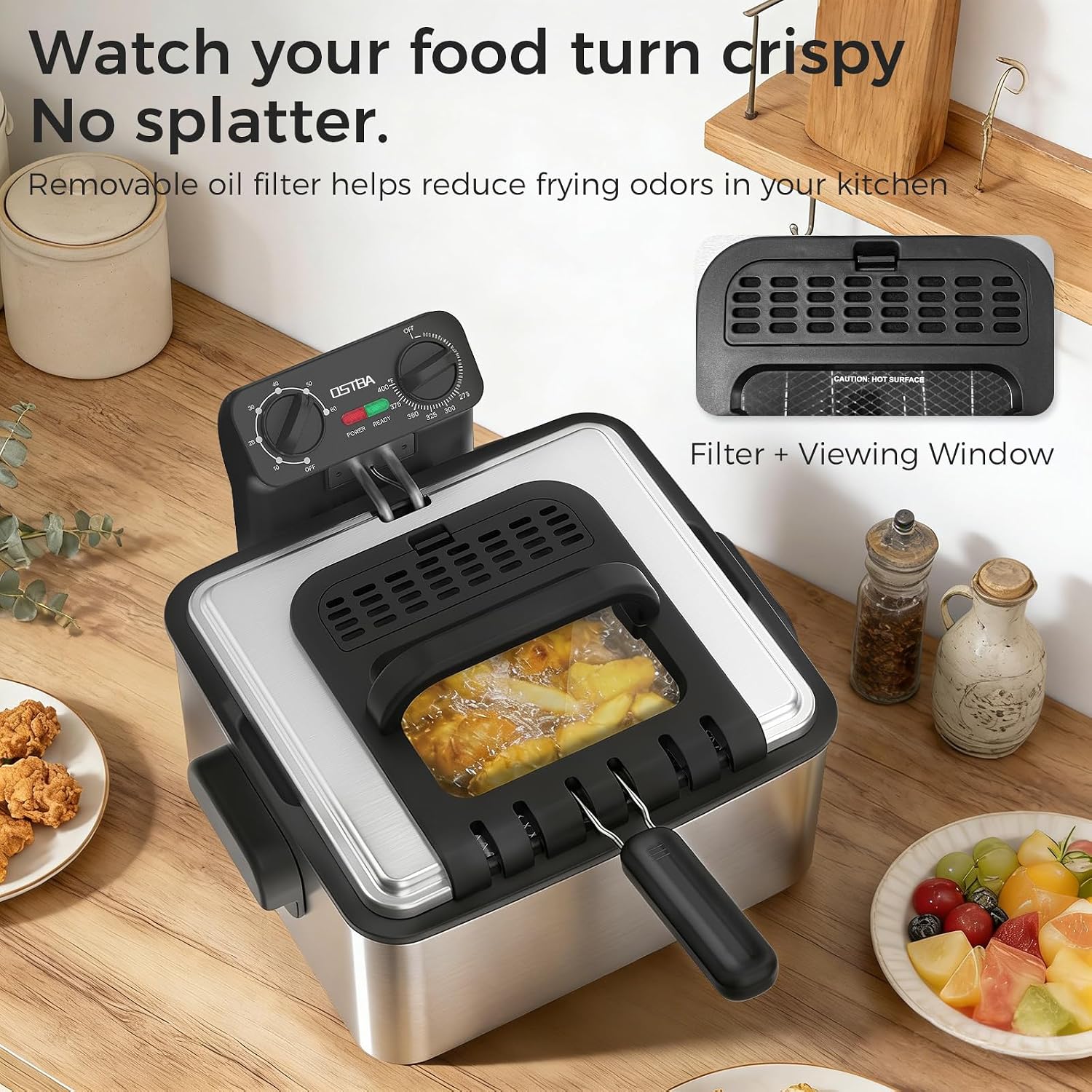 Electric Deep Fryer with 3 Bas - огляд і ціна Deep Fryer Stainless