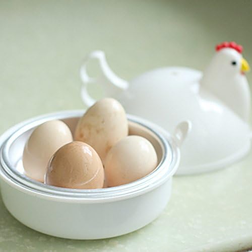 Chicken Shaped Microwave Eggs  - огляд і ціна Kitchen Appliances White