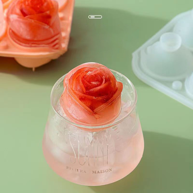 3D Rose Ice Molds 4 Holes Ice  - огляд і ціна Kitchen Appliances Rack