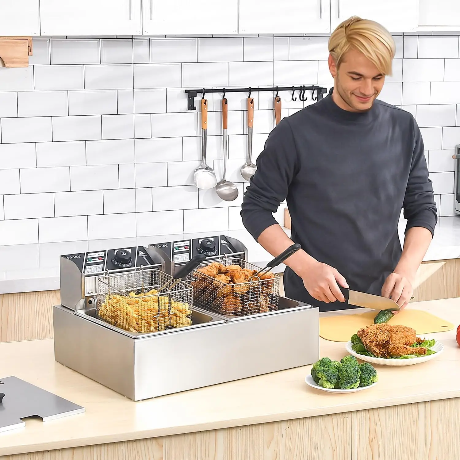 Commercial Deep Fryer with Bas - огляд і ціна Deep Fryer Stainless