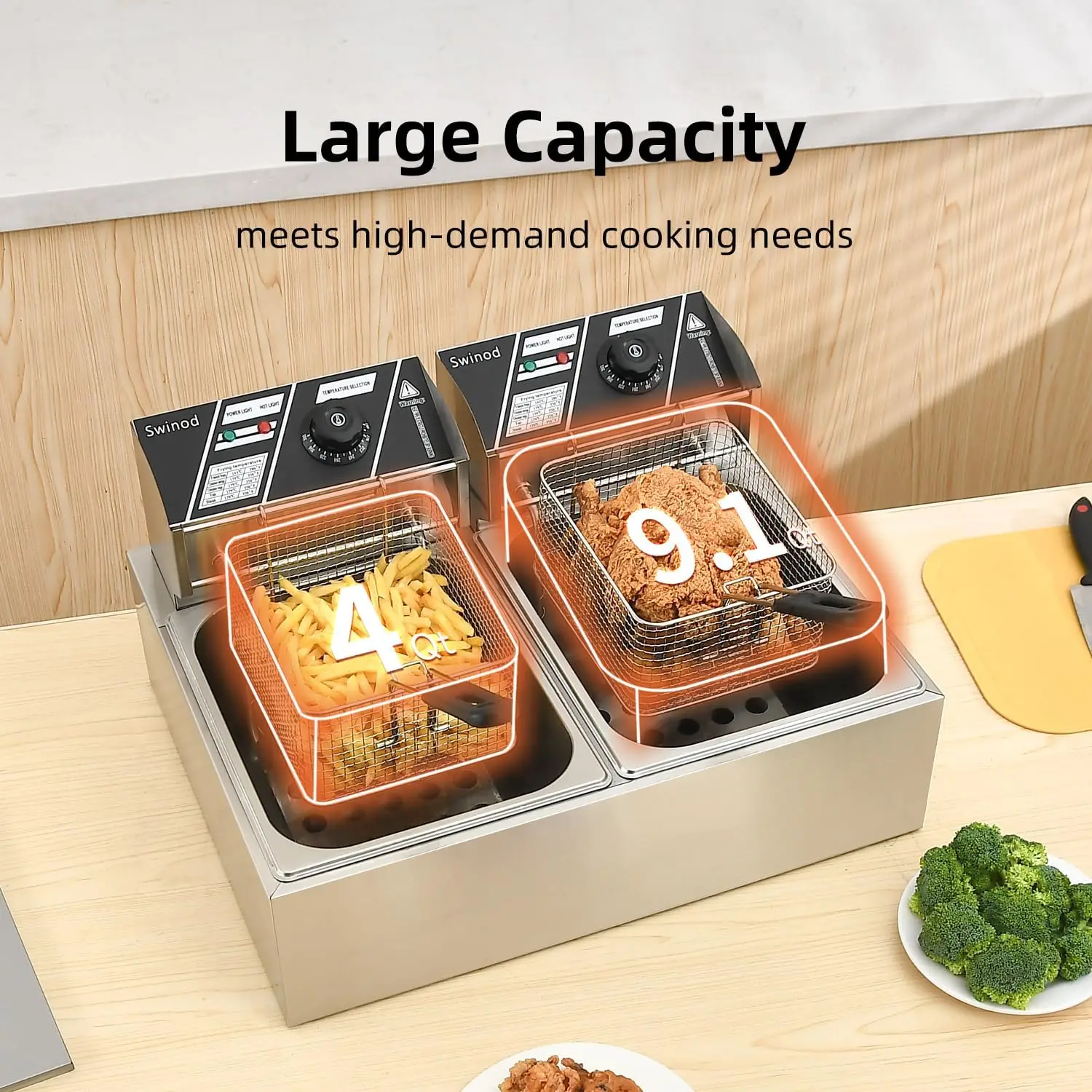 Commercial Deep Fryer with Bas - огляд і ціна Deep Fryer Stainless