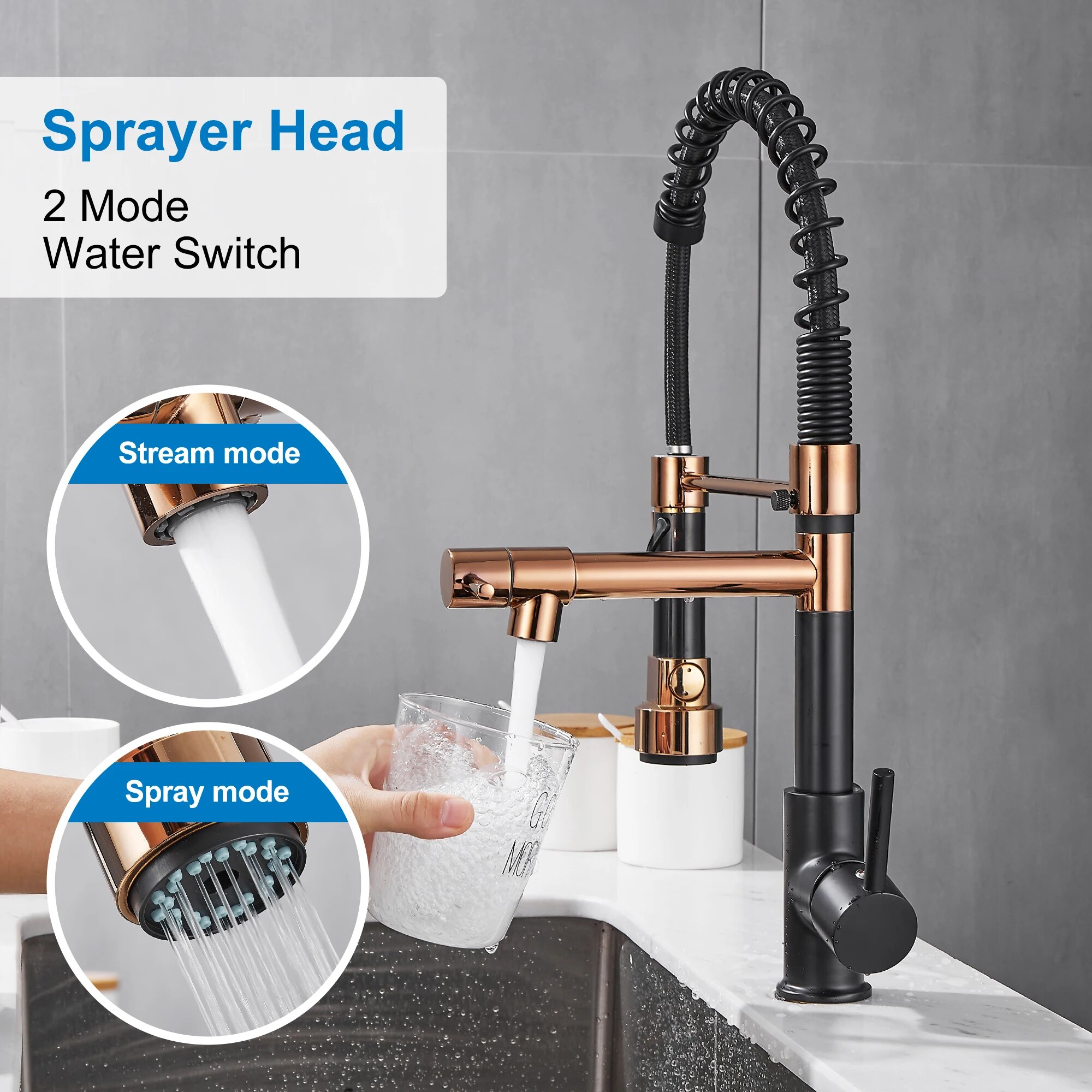 Kitchen Faucet with Pull Down  - огляд і ціна Kitchen Appliances White