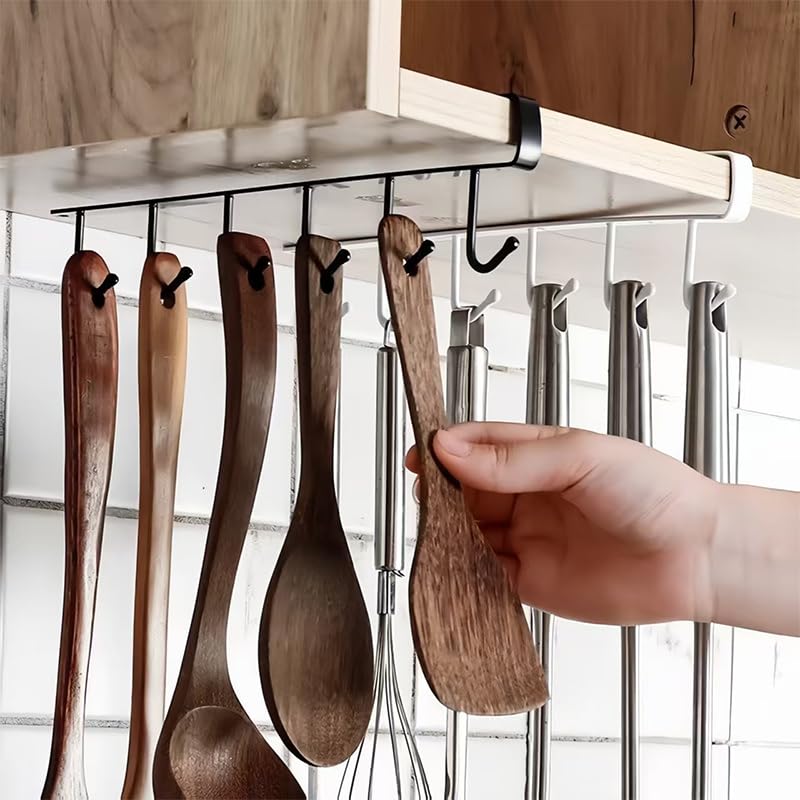 1/2/3PC 6 Hooks Kitchen Cabine - огляд і ціна Kitchen Appliances Rack