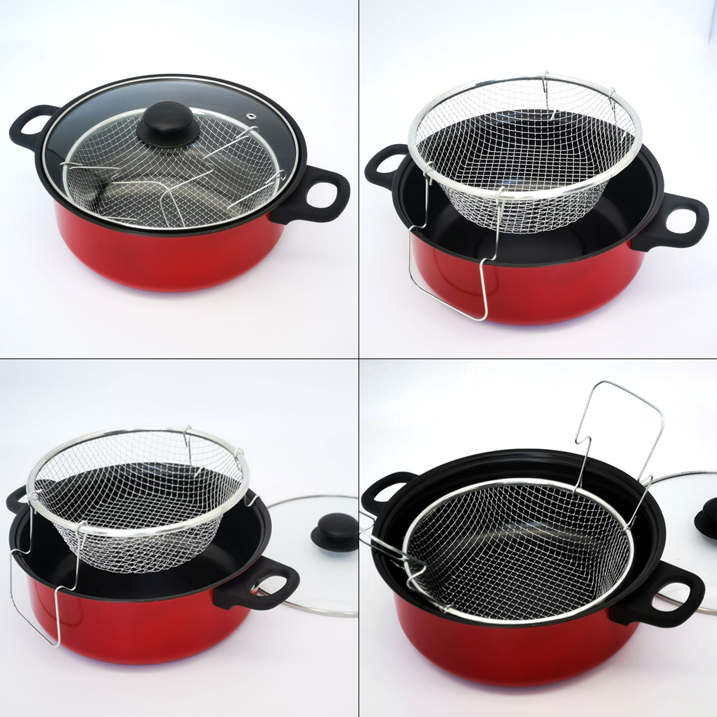Deep Fry Pot with Lid Stainles - огляд і ціна Deep Fryer Stainless