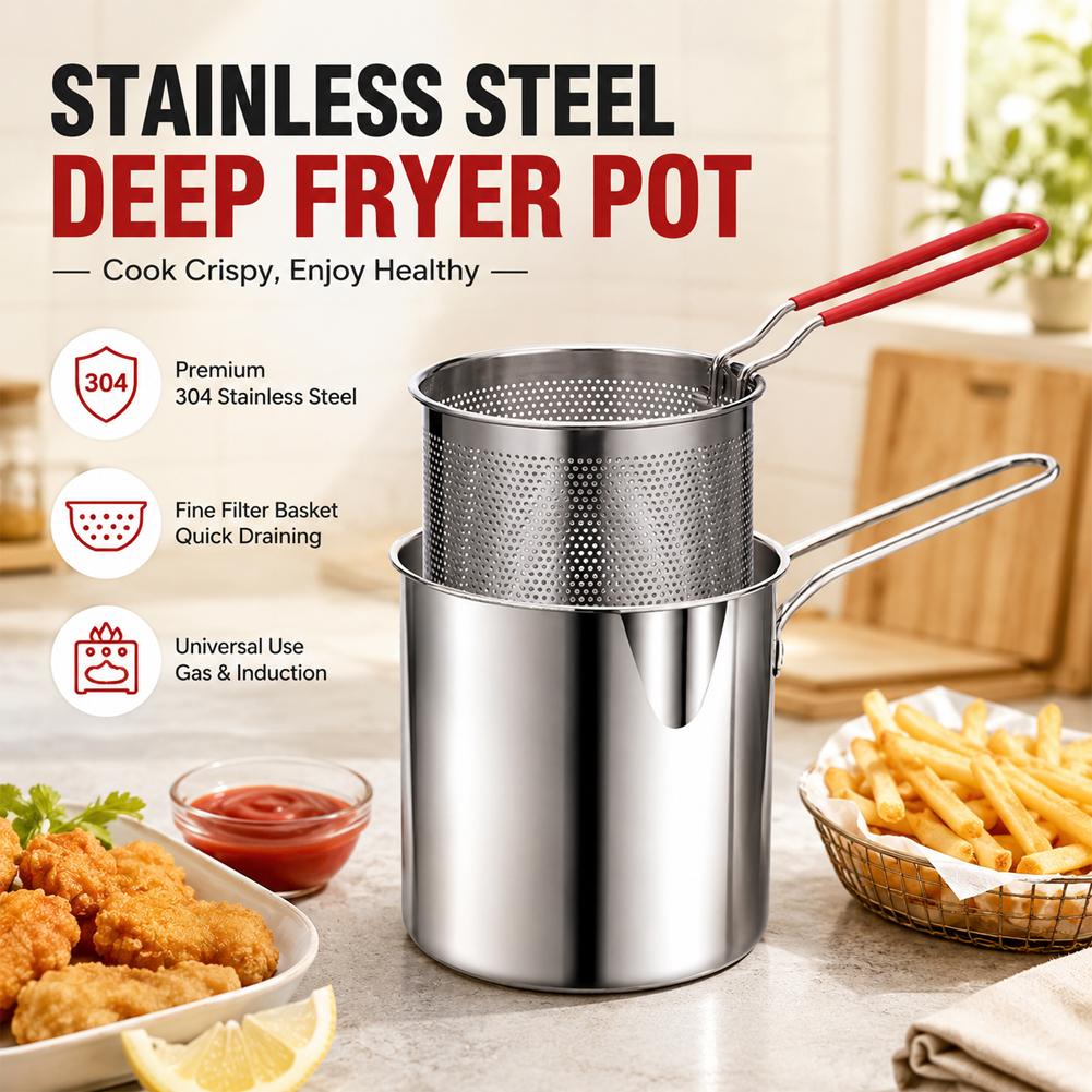 Stainless Steel Deep Fryer Pot - огляд і ціна Deep Fryer Stainless