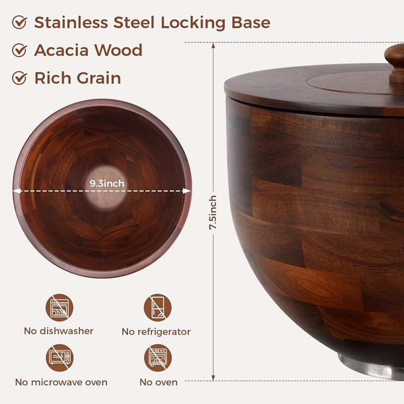 ◉Wood Mixing Bowl for Kitchen  - огляд і ціна Kitchenaid Mixer Hand Mixer